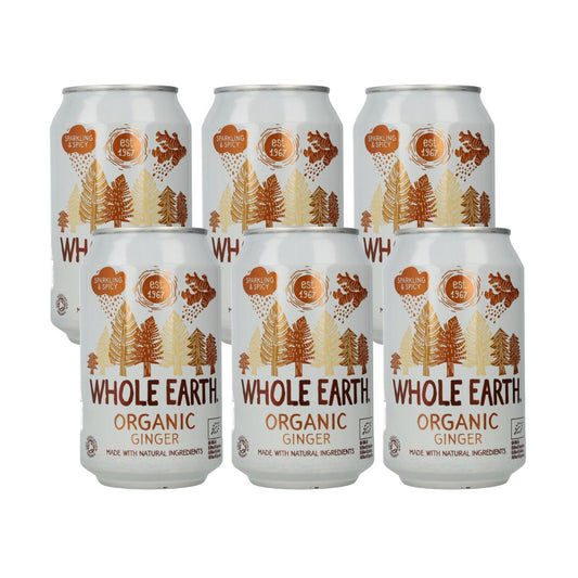 6er-Pack Whole Earth Ingwer-Erfrischungsgetränk 330 ml