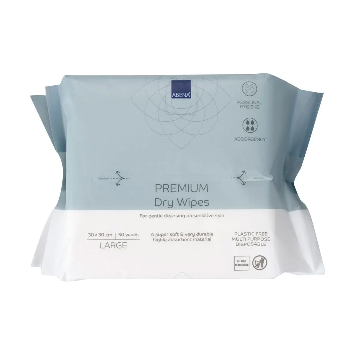Premium-Mehrzweck-Trockentücher 30 x 30 cm Abena 50 Stück