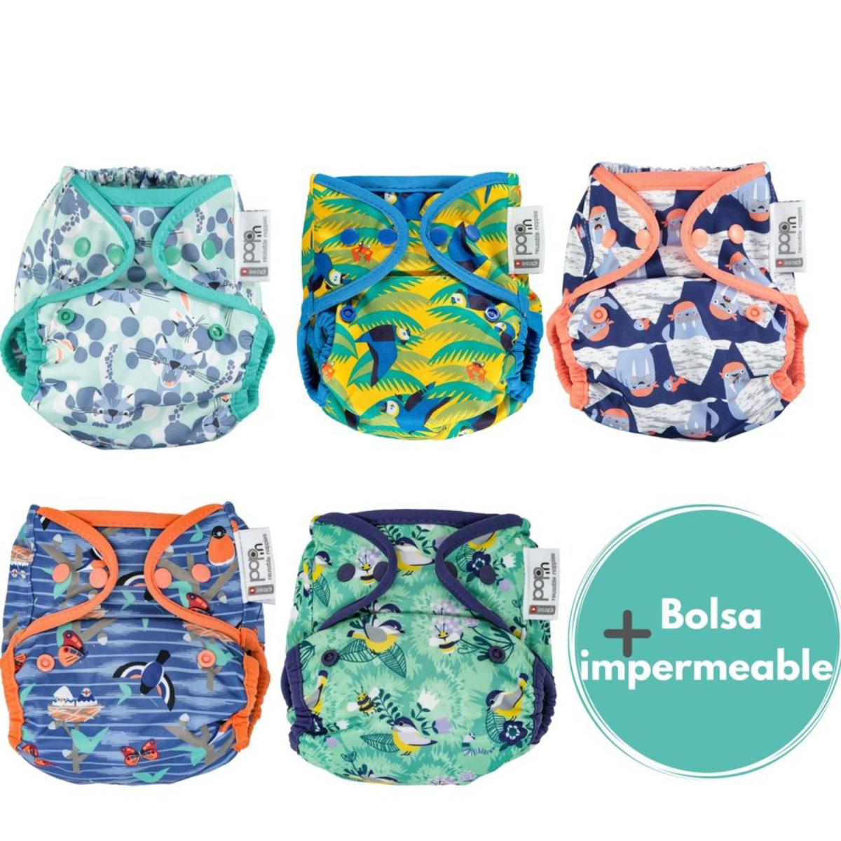 Pack 5 Pop-in Fermetures à crochets