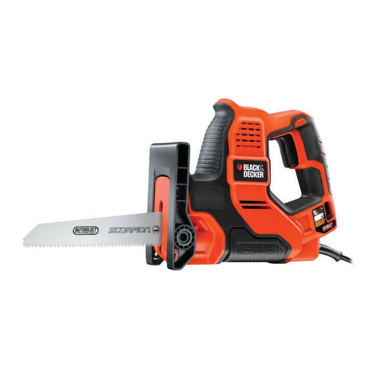 Scie Scorpion 500 W AutoSelect + 3 lames et mallette Black+Decker RS890K-QS