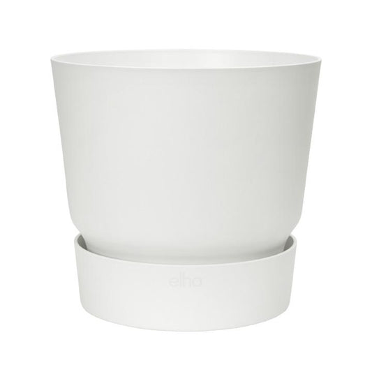 Pot de fleur avec soucoupe intégrée Greenville Elho Blanc 25 cm