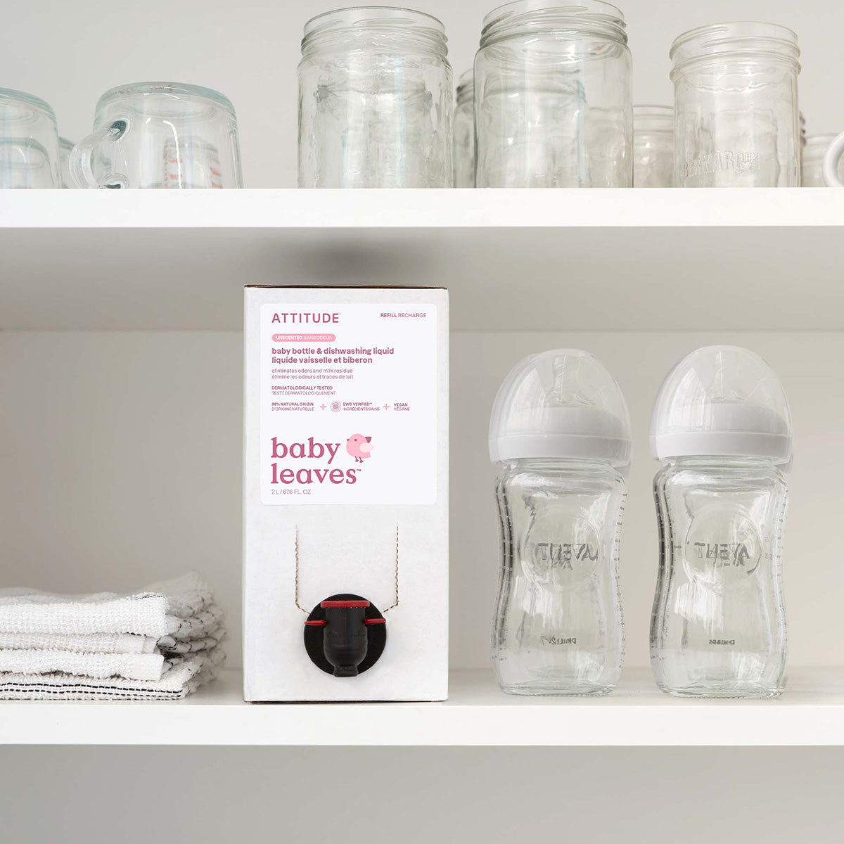 Öko-Nachfüllpackung für Geschirrspüler und Flaschenreiniger Ohne Duftstoffe Nature + technology 2 l