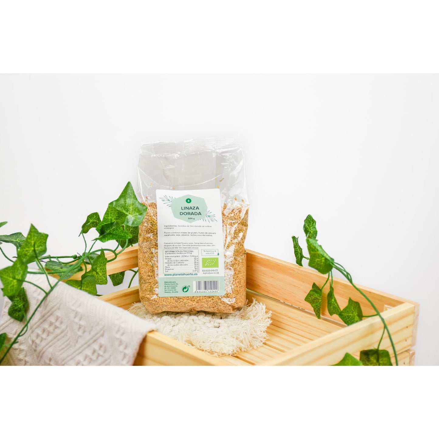 Confezione 2x Lino dorato ECO Planeta Huerto 500 g