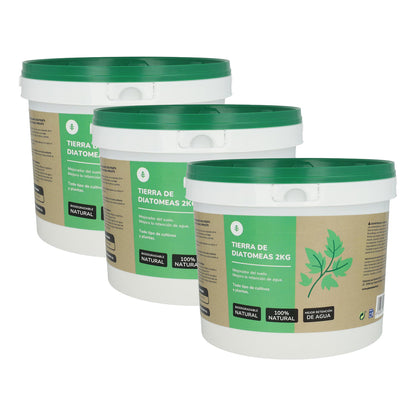 Zestaw 3x ziemia okrzemkowa Planeta Huerto 2 kg