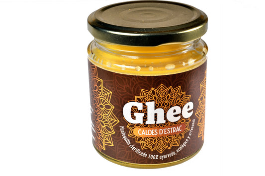 Ghee Masło klarowane Ayurveda rzemieślnicze Caldes D'Estrac Eco 250 ml.