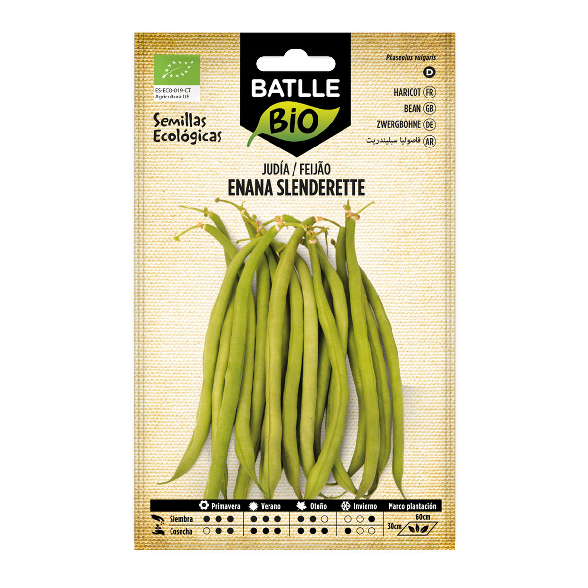 Biologische Slenderette-bonenzaden Batlle