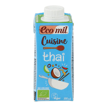 Crème végétale Bio Cuisine Coco Thai Ecomil, 200 ml