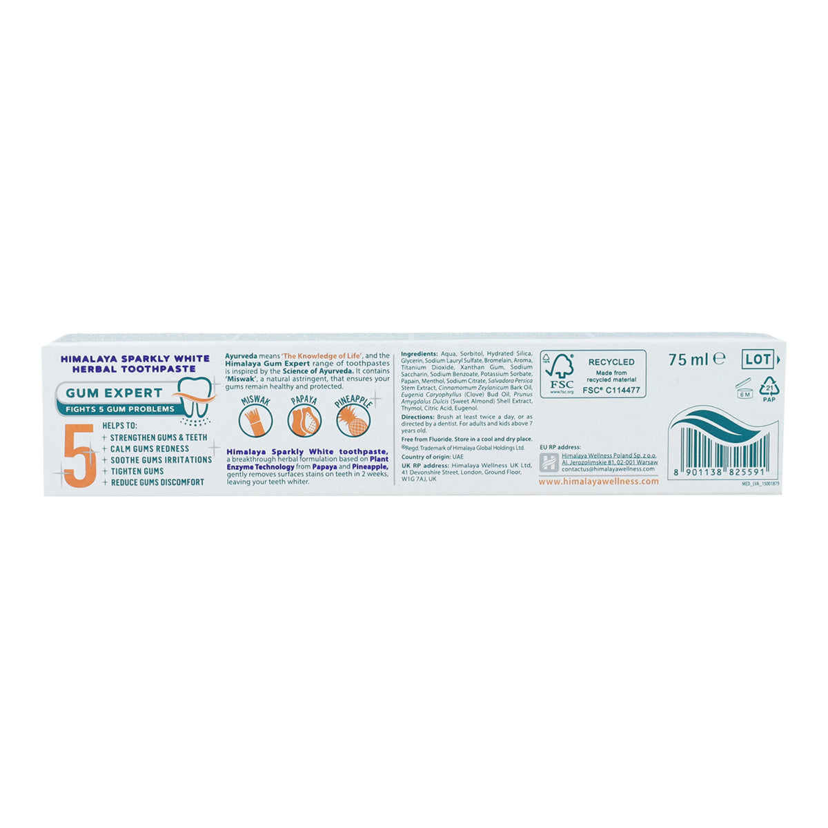 Zahnpasta zum Aufhellen Himalaya 75 ml