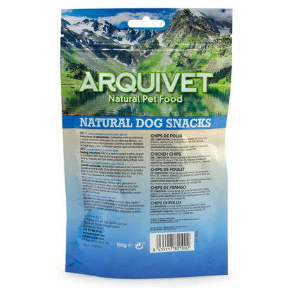 Snack naturel pour chiens Chips de poulet  Arquivet  100 g