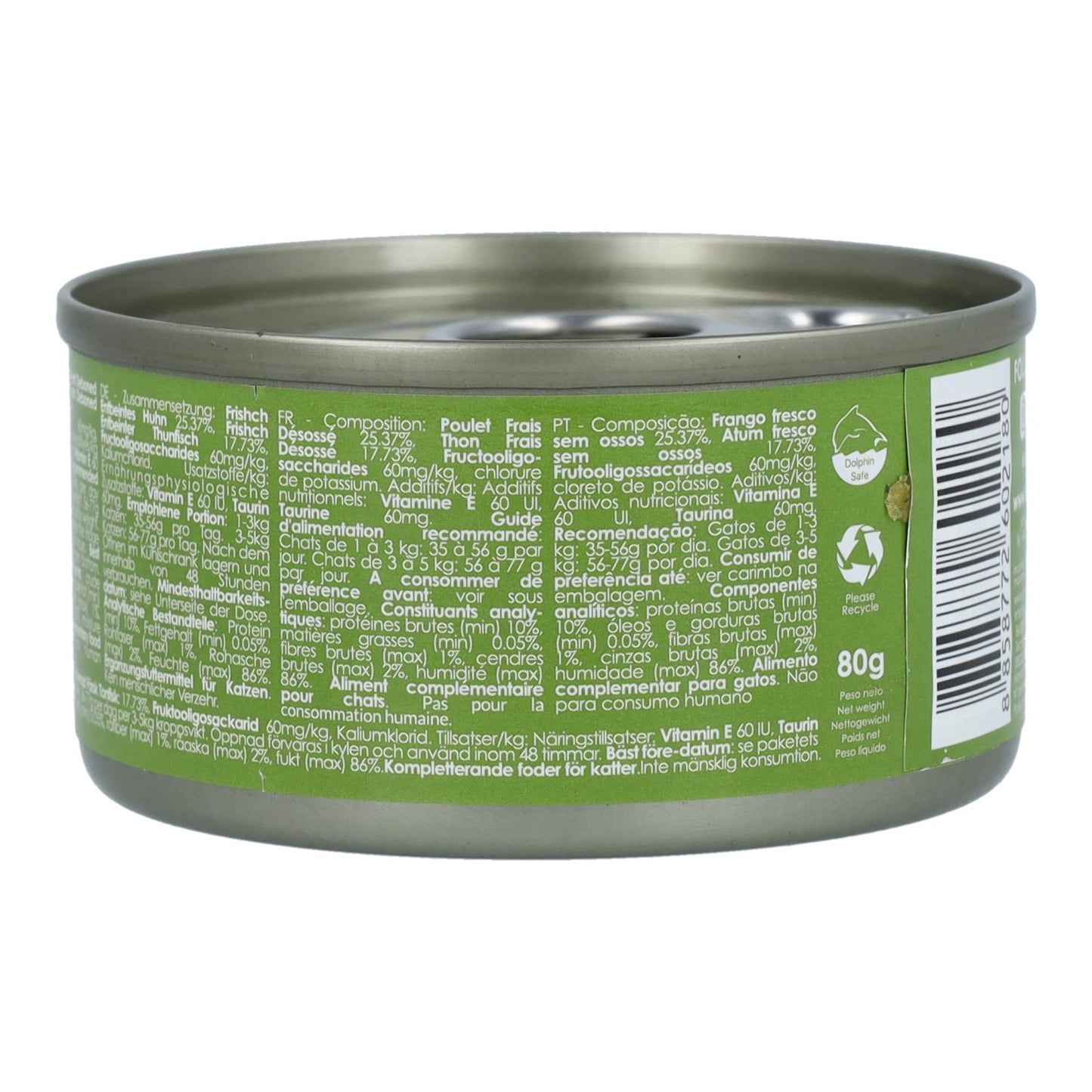 Kit Cat Lata Toppers - Poulet & Thon 80 g Nourriture humide pour chats en gelée