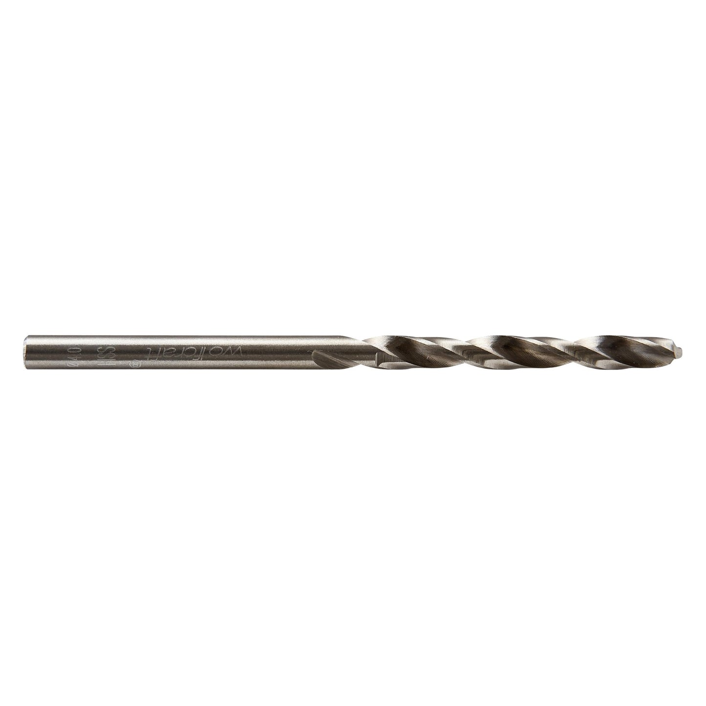 Wolfcraft HSS spiral drill bits with round shank for metal Ø 4.0 mm
