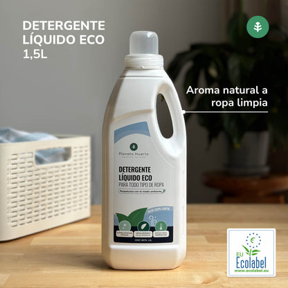 Detergente liquido per bucato ECO Profumo naturale di bucato pulito Planeta Huerto 1,5 Litri