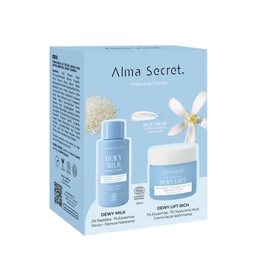 SET: DEWY LIFT "RICH" DAGCRÈME VOOR DE DROGE HUID 50 ML + MINI DEWY MILK TONIC 50 ML