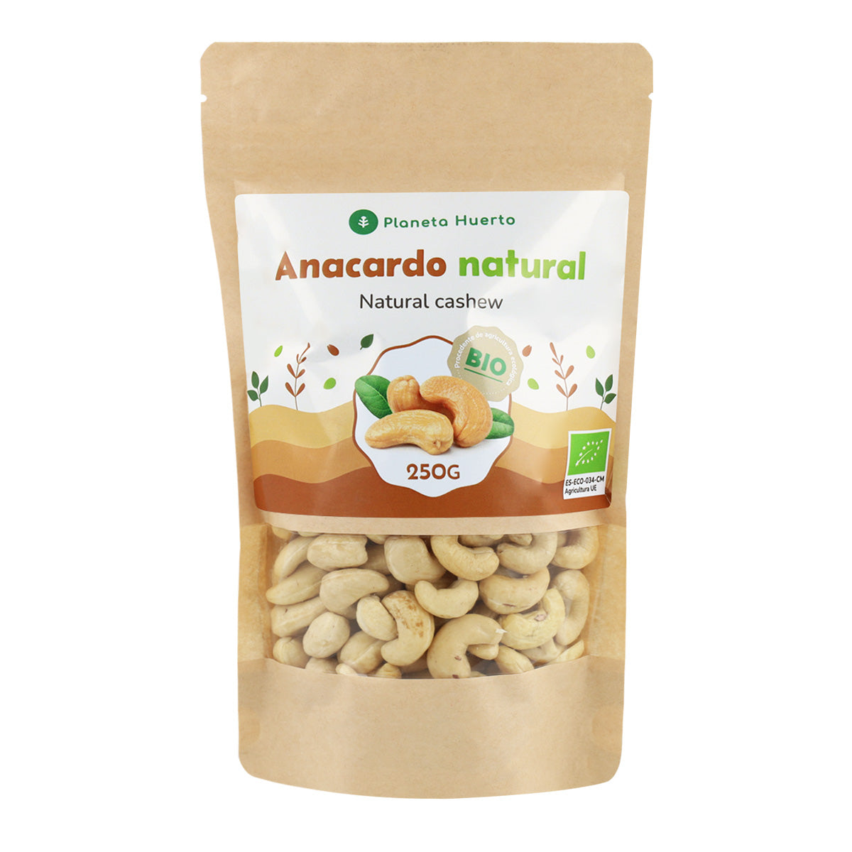 Cashewnötter naturella ECO Planeta Huerto 250 g
