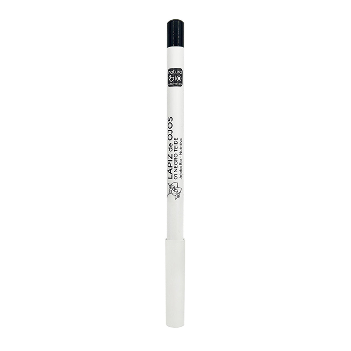 Ögonpenna 01 Svart Teide med ekologisk jojobaolja, NaturaBio Cosmetics, 4 g