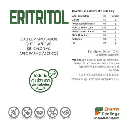 ERITRITOLO in polvere: (200 g) Doypack