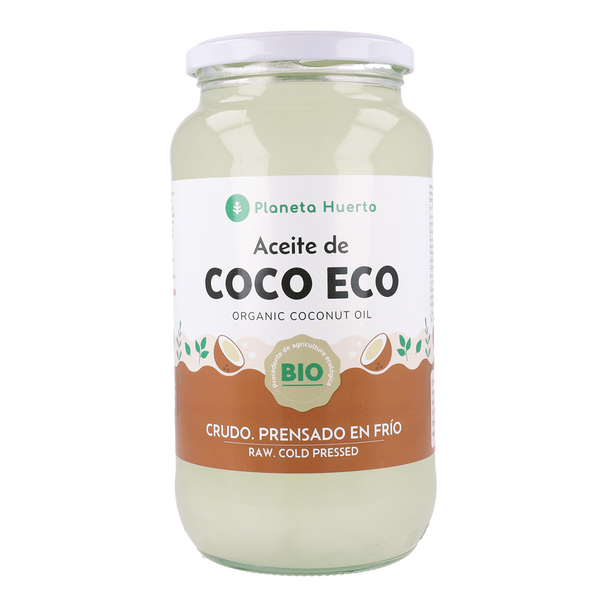 Pack 3x Virgin coconut oil ECO Planeta Huerto 1L