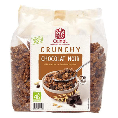 Muesli Bio Crunchy au chocolat noir Celnat 500 g