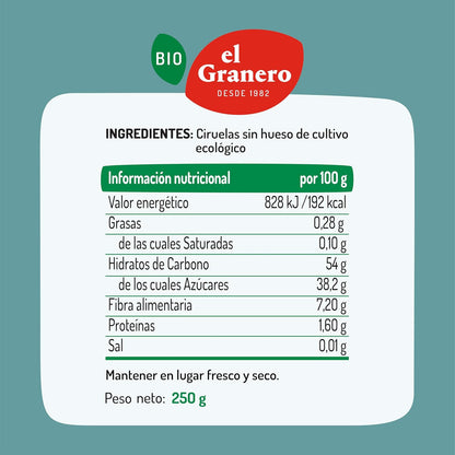 Śliwki bez pestek Bio El Granero 250 g