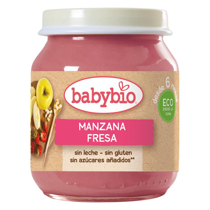 Vasetto Menu Mela e Fragola, 130 g. Babybio