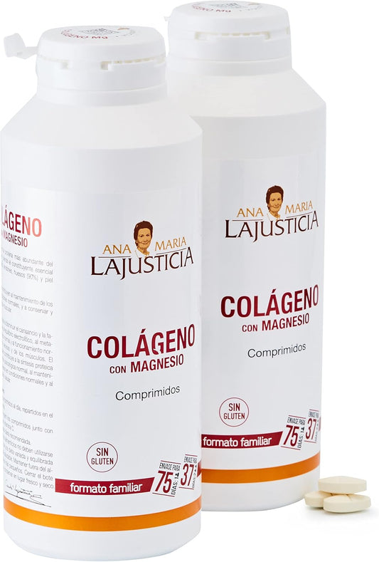 Pack of 2 Ana María La Justicia Collagen with Magnesium 450 tablets