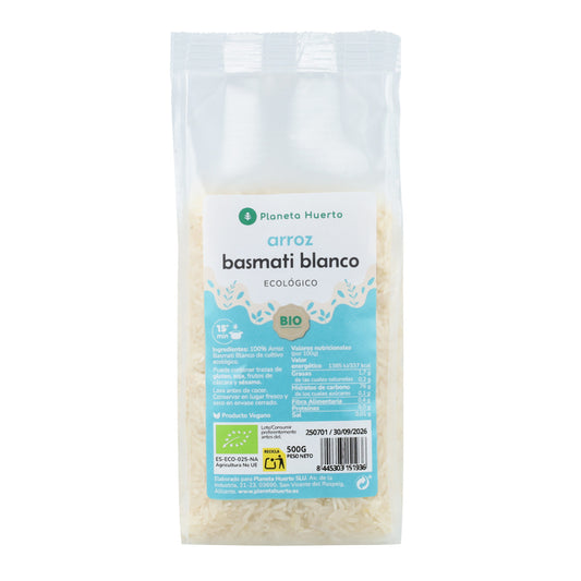White Basmati Rice ECO Planeta Huerto 500 g