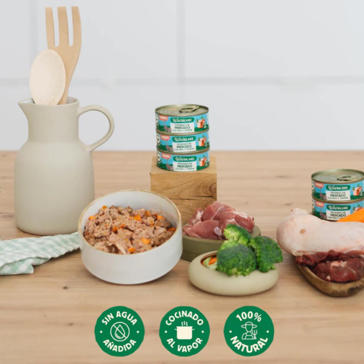 Dose Wild Balance Markt-Eintopf mit Truthahn und Rindfleisch für Katzen 80 g