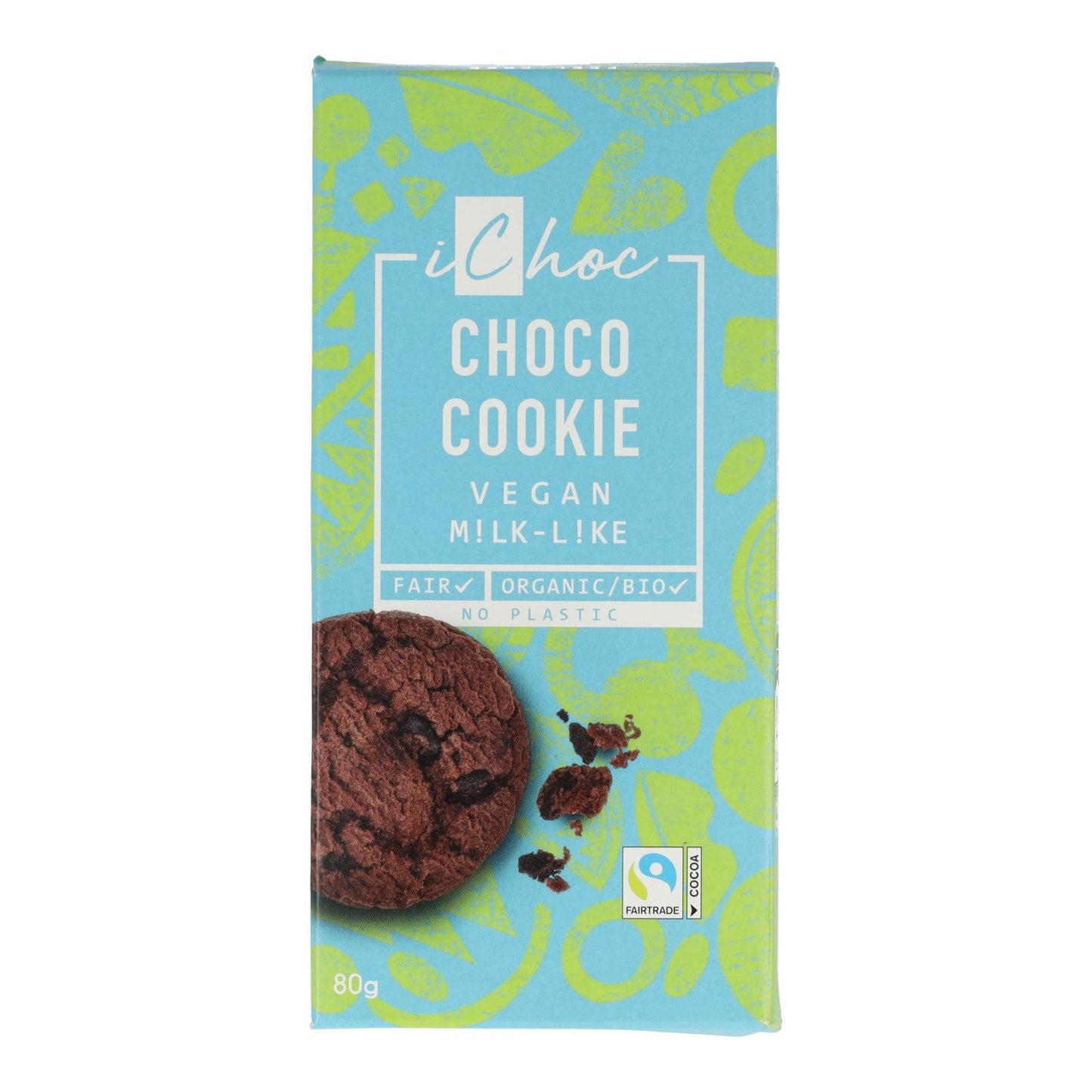 ichoc Vegan Chocolate Bar with Cocoa Nibs 80 g