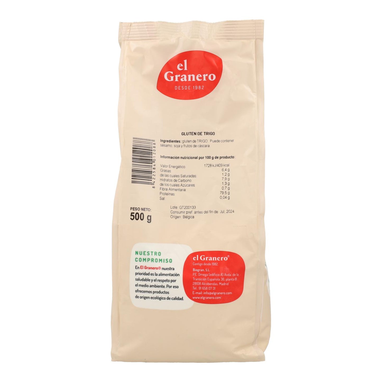 Glutine di frumento El Granero 500 g
