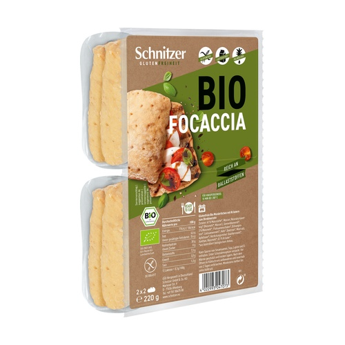 Bułeczki focaccia bezglutenowe Schnitzer 220 g