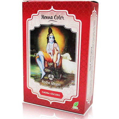 Henna-Pulver Mahagoni dunkel Radhe Shyam 100 g