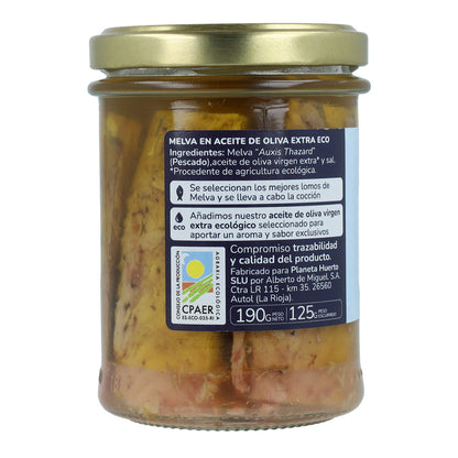 Zestaw 12x Melva w oliwie z oliwek extra virgin ECO Planeta Huerto 190 g