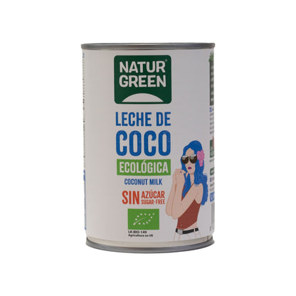 Zestaw 6x mleko kokosowe Bio NaturGreen 400 g