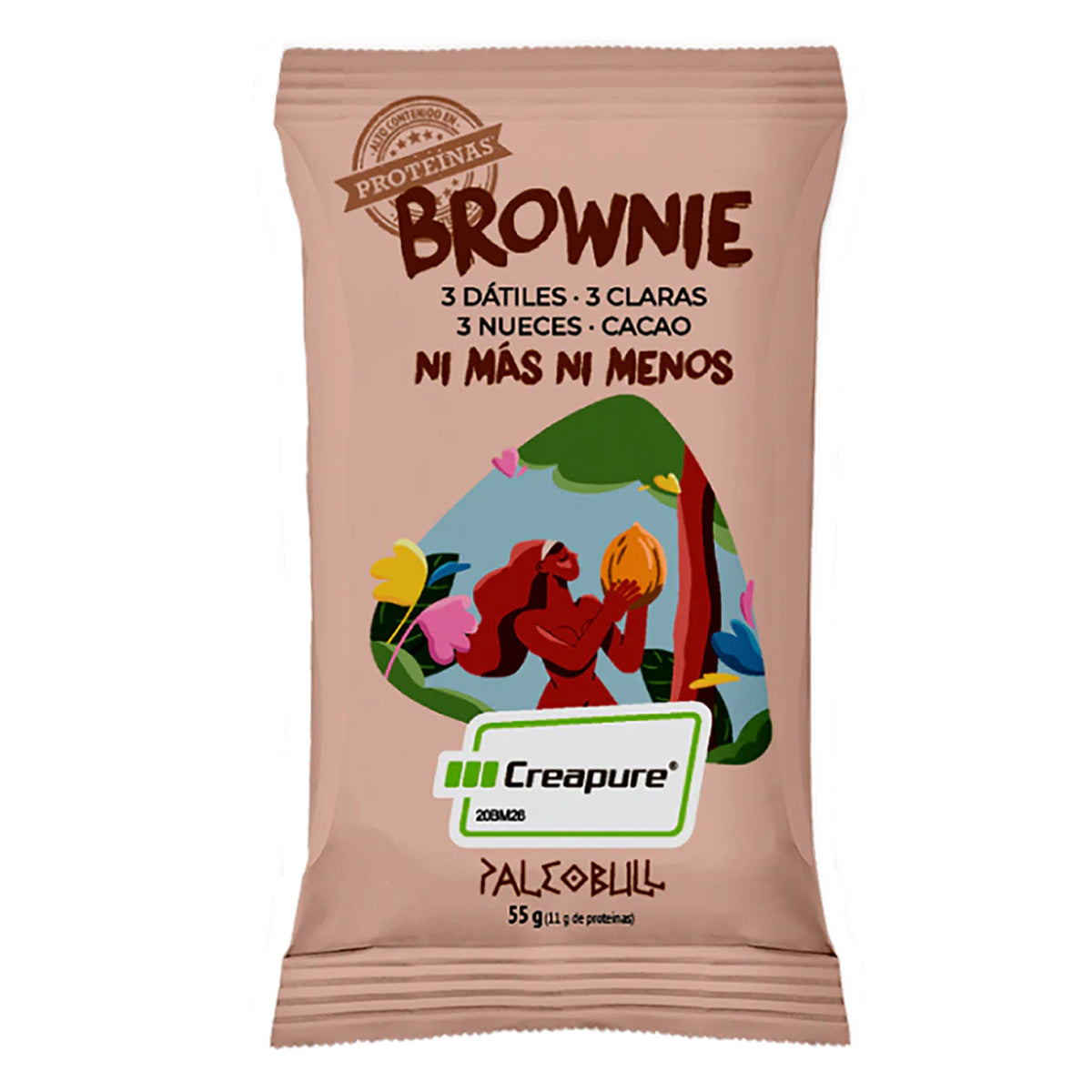 Zestaw 6 batoników brownie Paleobull, 55 g