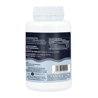 Omega 3 EPA 35% DHA 25% Planeta Huerto 110 Parels