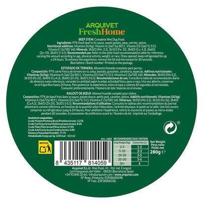 Arquivet Fresh Home Beef Stew Nassfutter für Hunde mit Rindfleisch 280 g