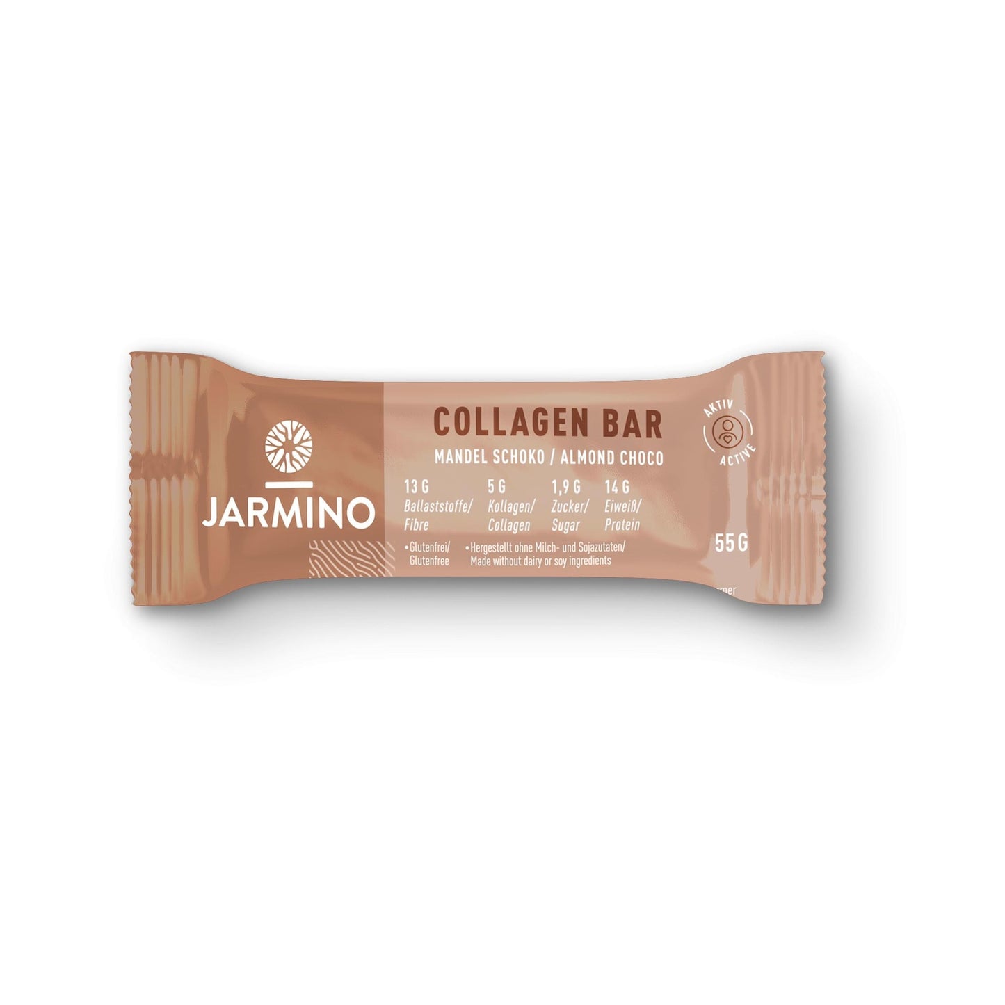 Barre protéinée et collagène BIO Amande et cacao Jarmino