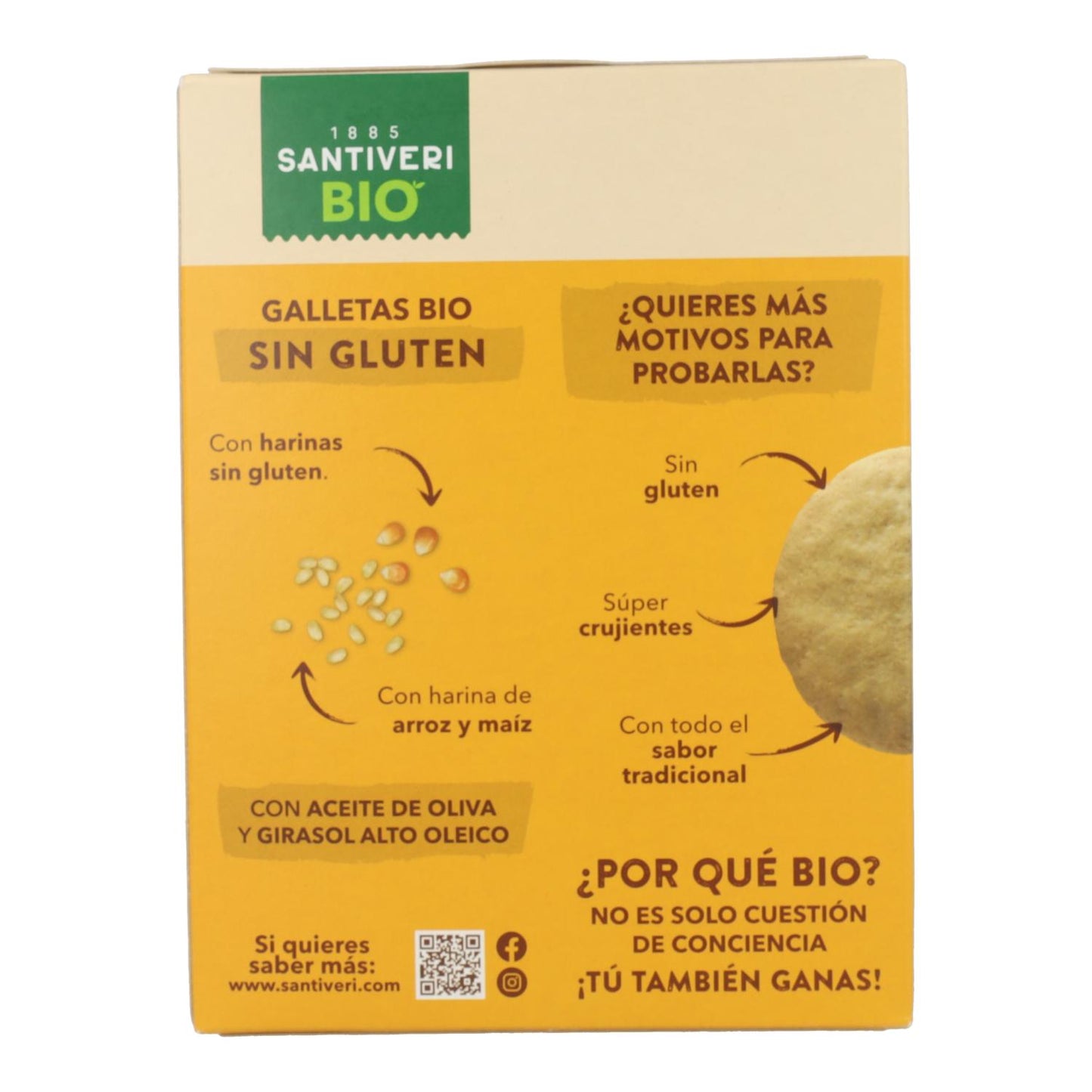 Glutenfreie Kekse Bio 2P Santiveri 360 g