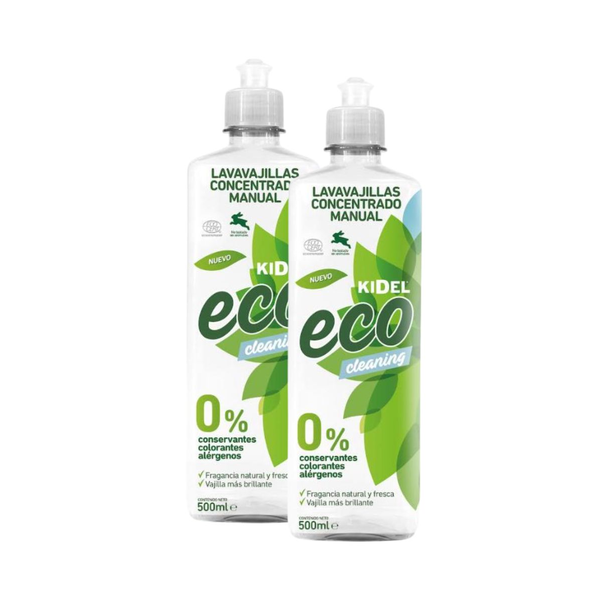 Pack 2x Kidel Liquide vaisselle écologique Mimidu 500 ml