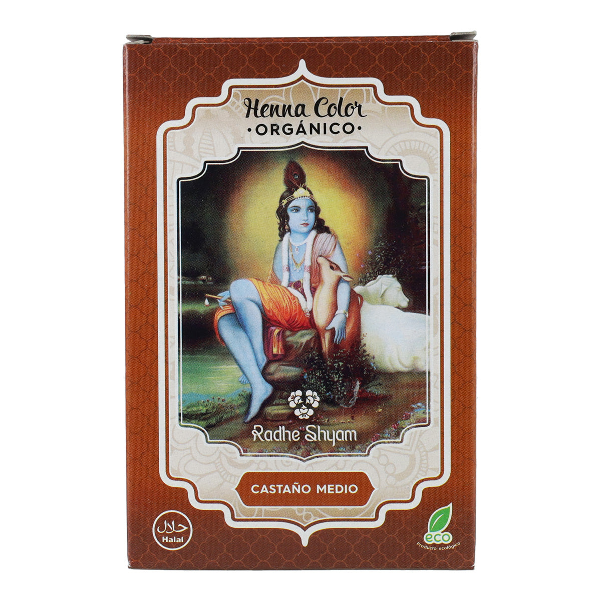 Teinture au henné châtain moyen en poudre Radhe Shyam 100 g