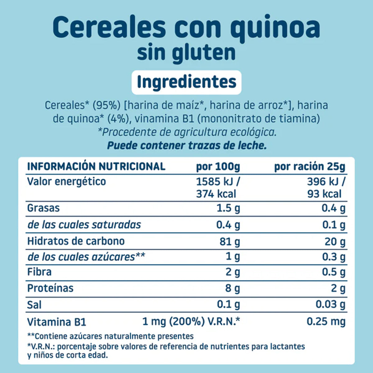 PROMO 3x Bouillie de céréales sans gluten au quinoa Eco Smileat, 200 g