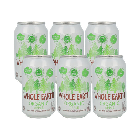 6er-Pack Bio-Apfelsaft, 330 ml. Whole Earth