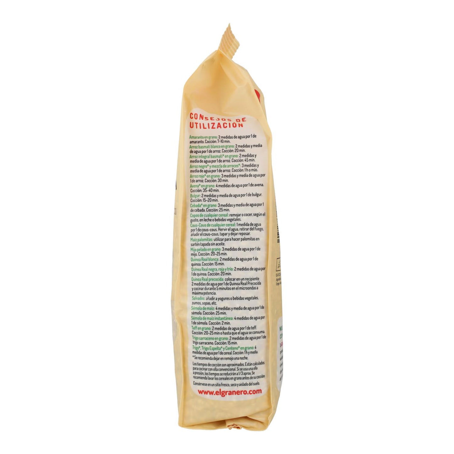 Cebada Perlada Bio El Granero, 500 g