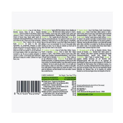 Cardo mariano con carciofo, curcuma, tarassaco e desmodium 150 capsule. Aldous Labs