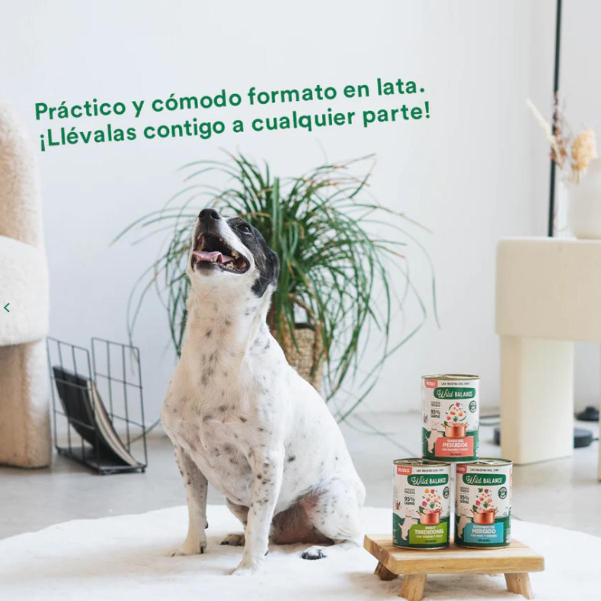 Puszka pełna gulaszu z indyka i wołowiny dla psów Wild Balance 400 g