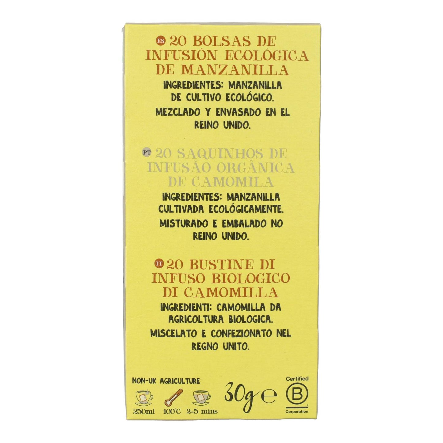 Cupper Organic Chamomile Tea 20 bags