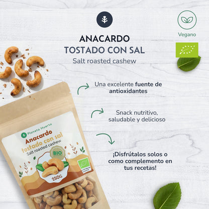 Prażone i solone orzechy nerkowca ECO Planeta Huerto 250 g