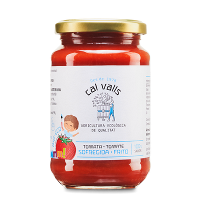 Ekologisk tomatsås utan tillsatt socker Cal Valls 350 g