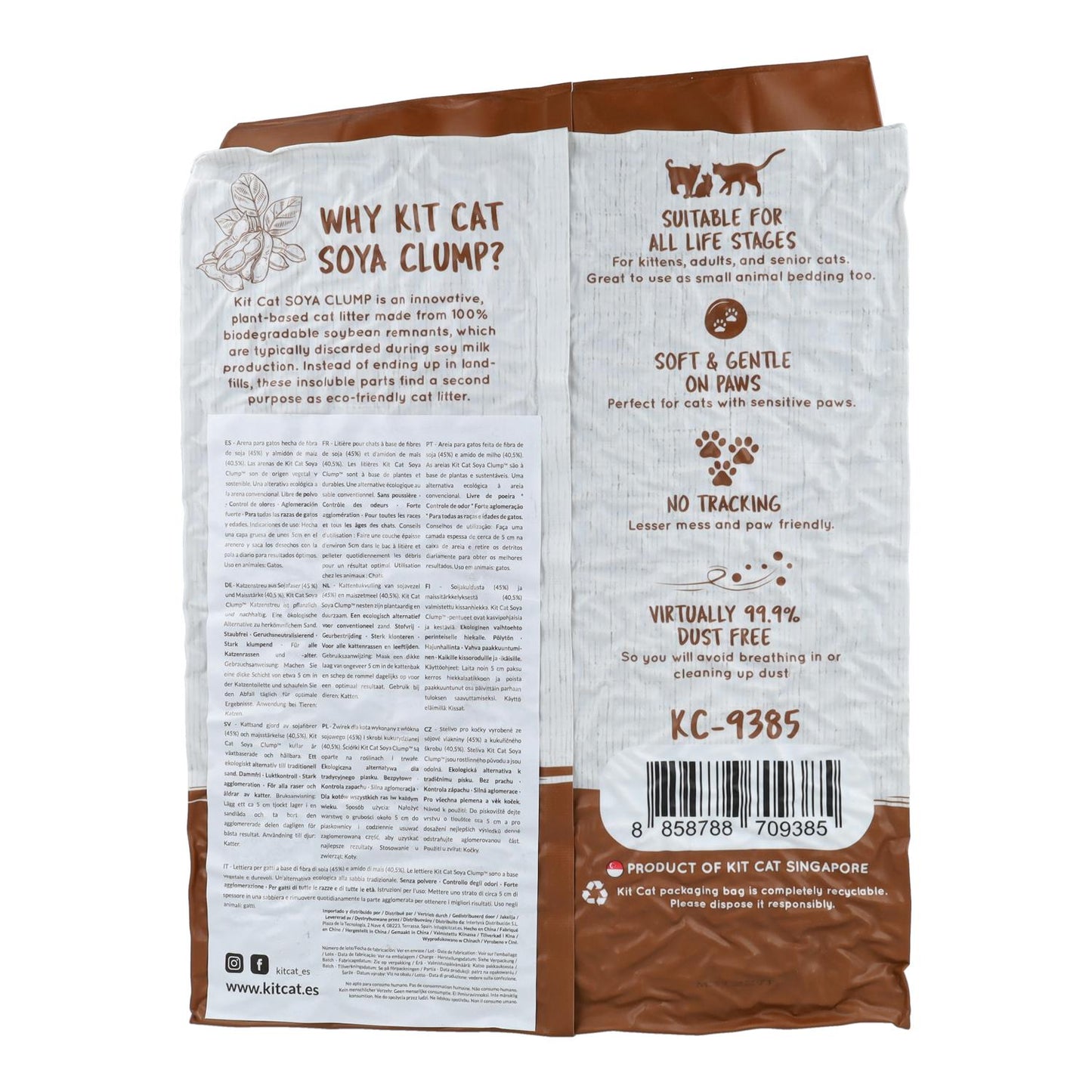 Eco SoyaClump Cat Litter Kit - Coffee 7 L Cat litter