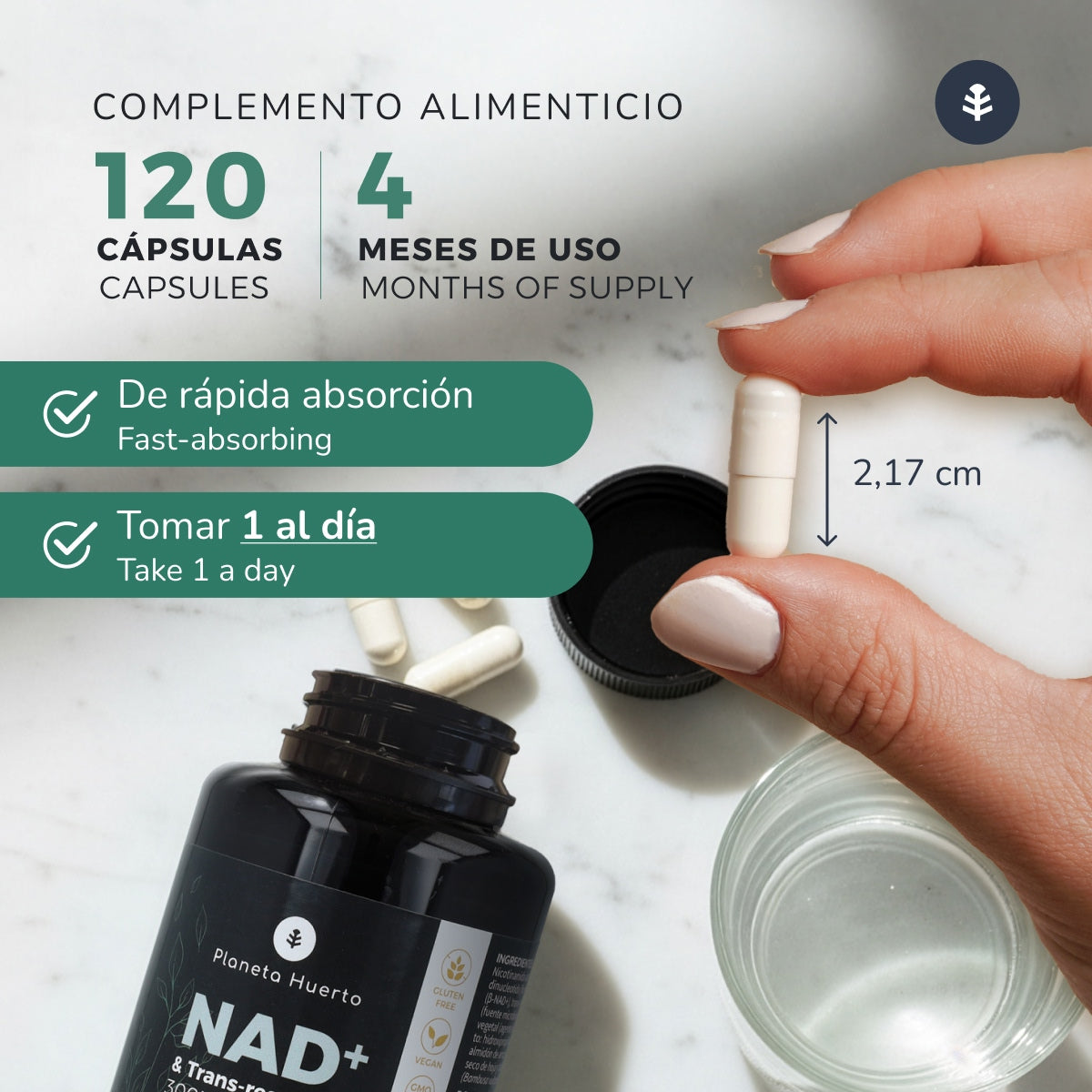 NAD+ Transresweratrol Planeta Huerto 120 kapsułek